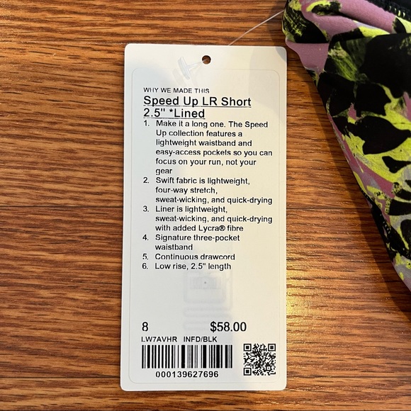Lululemon Speed Up Low-Rise Lined Short 2.5” - Size 8 - Picture 5 of 5